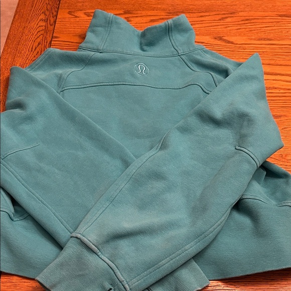 Lululemon Athletica Teal Half-Zip Sweatshirt - Picture 4 of 5